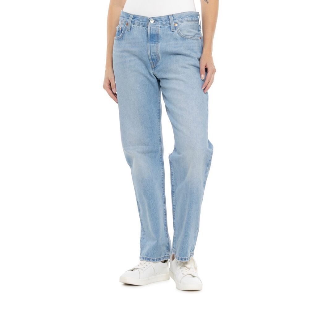 Levi's 501 90s Light Wash 100% Cotton Straight Leg Jeans Size 27
